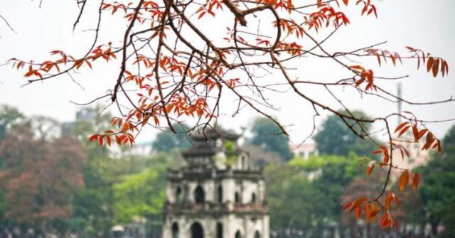 Bức tranh màu nước vẽ cảnh Hồ Gươm thơ mộng của sinh viên Sư phạm Mỹ thuật Hà Nội