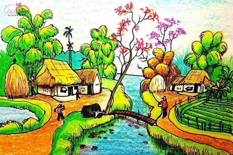 Vẽ Tranh Đề Tài Tự Chọn Lớp 8 Đẹp Nhất: Ý Tưởng Độc Đáo Những bức tranh đề tài tự chọn lớp 8 đẹp nhất vẽ phong cảnh quê hương đất nước Việt Nam