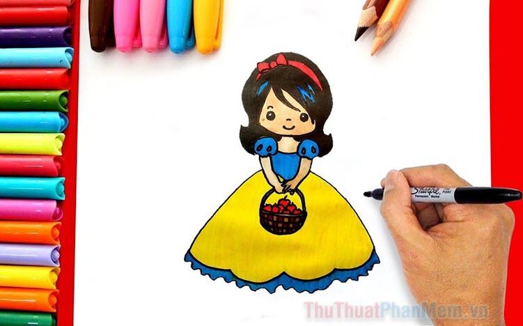 Khám Phá Niềm Vui Vẽ Tranh Cho Bé Tô Màu Sáng Tạo Tranh tô màu cho bé gái chủ đề công chúa hoàng tử lộng lẫy trong truyện cổ tích