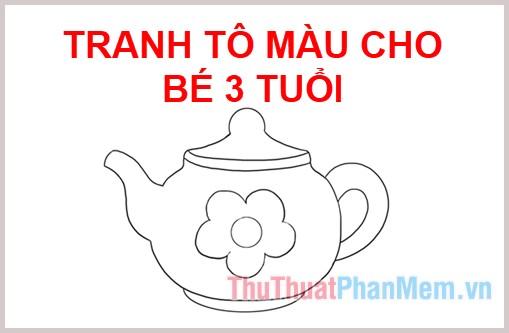 Tranh tô màu cho bé chủ đề hoa quả đơn giản dễ thương