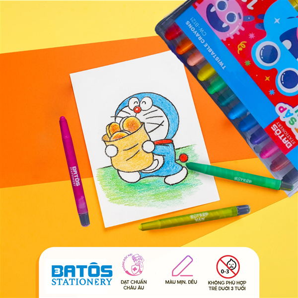 bức tranh trừu tượng đầy màu sắc và cảm xúc được vẽ bằng màu sáp dầu