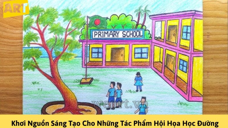 Khám Phá Vẻ Đẹp Tranh Vẽ Trường Tiểu Học Đầy Màu Sắc Khám Phá Vẻ Đẹp Tranh Vẽ Trường Tiểu Học Đầy Màu Sắc