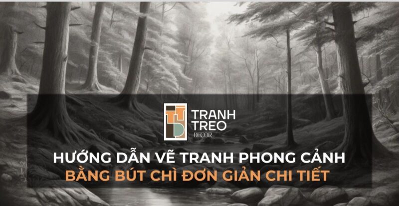 Bản phác thảo tranh vẽ Chùa Một Cột đơn giản với các đường nét kiến trúc cơ bản