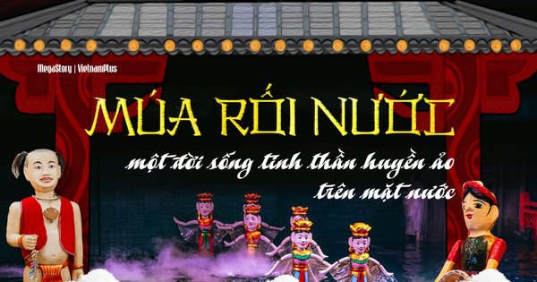 Bức tranh vẽ cận cảnh nhân vật Chú Tễu trong múa rối nước với nụ cười hóm hỉnh đặc trưng