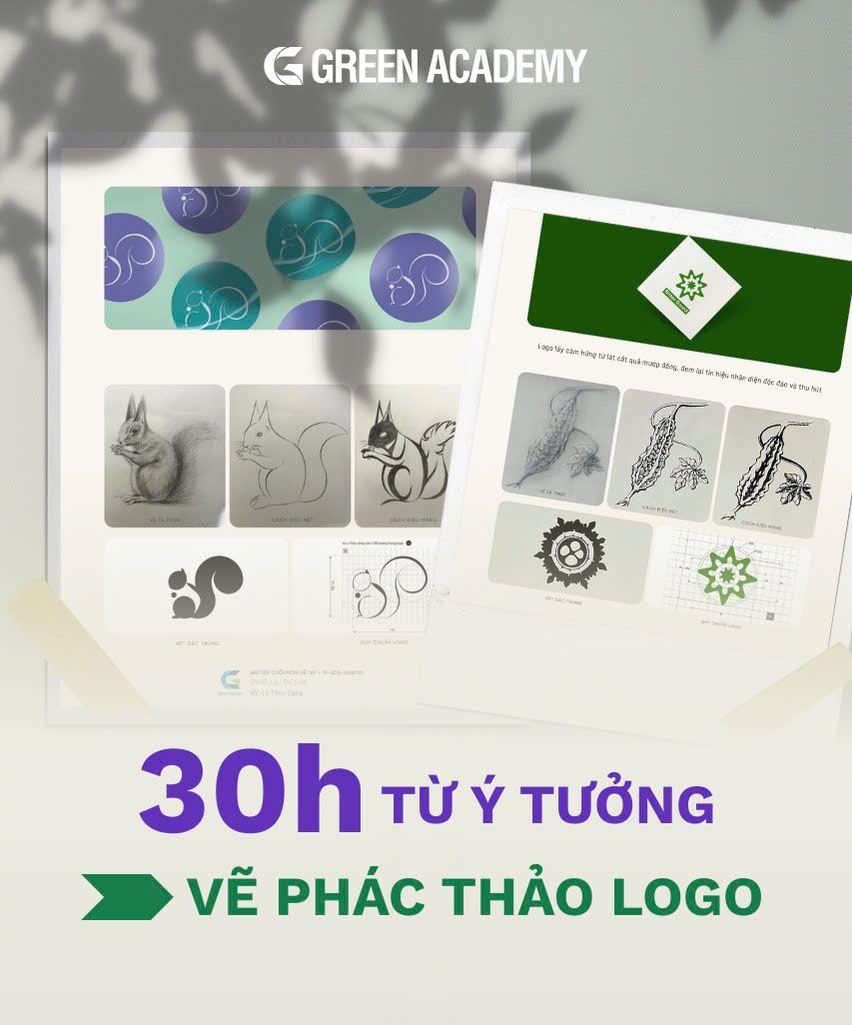 Bản phác thảo các hình khối cơ bản để bắt đầu vẽ hoa tulip cách điệu