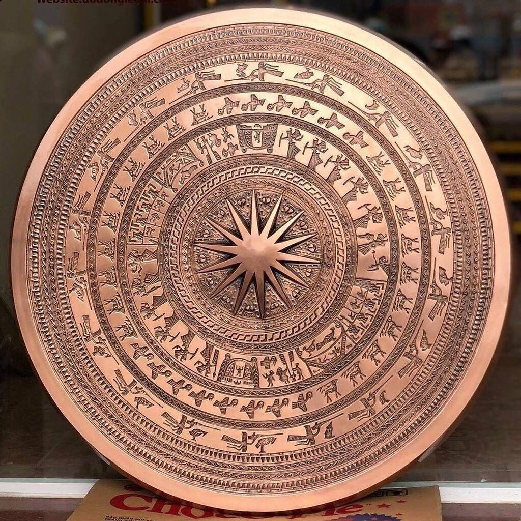 Minh họa chi tiết các bước vẽ hoa văn người, thuyền, chim Lạc trên mặt trống đồng Đông Sơn