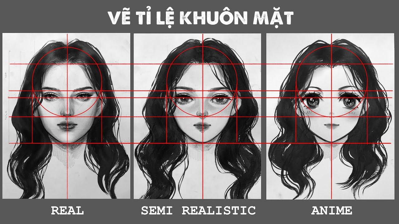 Khám Phá Cách Vẽ Người Đơn Giản Nhất Cho Người Mới Kỹ thuật vẽ khuôn mặt người đơn giản với các đường nét cơ bản và tỷ lệ cho người tập vẽ