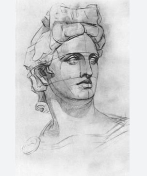 Các bước vẽ đầu tượng thạch cao luyện thi khối V-H Các bước vẽ đầu tượng thạch cao luyện thi khối V-H