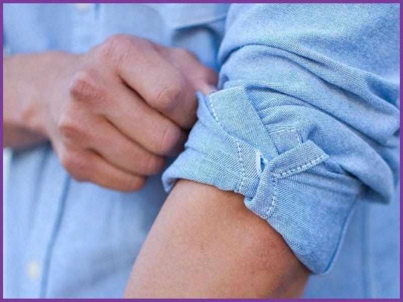 Minh họa cách vẽ trang phục học sinh áo sơ mi và quần tây đơn giản, dễ thực hiện với các nếp gấp cơ bản