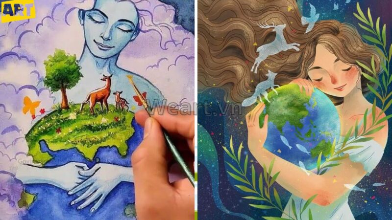 Vẽ Tranh Bảo Vệ Môi Trường Đơn Giản: Ý Tưởng Sáng Tạo Vẽ Tranh Bảo Vệ Môi Trường Đơn Giản: Ý Tưởng Sáng Tạo