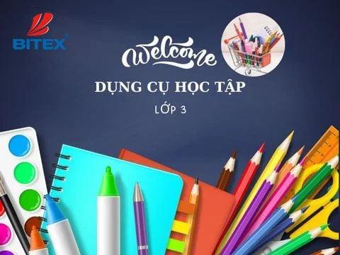 Bộ dụng cụ vẽ tranh tuổi thơ của em gồm bút chì màu, sáp dầu và giấy vẽ trắng tinh
