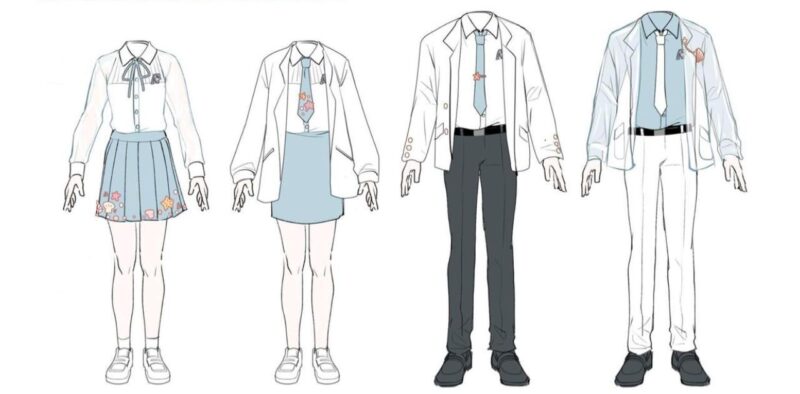 Hướng dẫn chi tiết các bước vẽ váy ngắn anime nữ sinh với nếp gấp xếp ly tự nhiên và cuốn hút