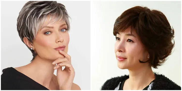 Xác định hướng chảy và các lọn tóc chính giúp định hình kiểu tóc nữ ngắn một cách tự nhiên