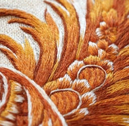 Ý tưởng vẽ tranh cận cảnh chi tiết máy móc với màu sắc công nghiệp đặc trưng