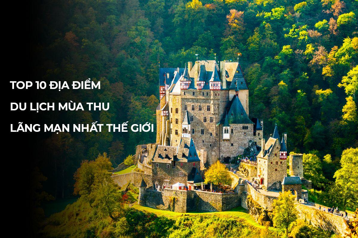 Bức tranh phong cảnh đơn giản thể hiện không khí mùa thu với gam màu ấm áp của lá vàng rơi