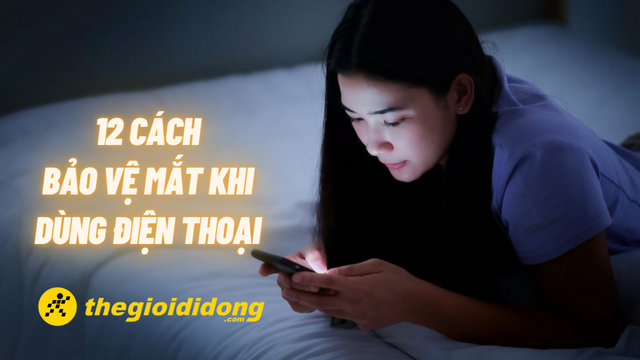 Ý tưởng vẽ tranh tuyên truyền bảo vệ mắt với hình ảnh đôi mắt được che chắn khỏi ánh sáng xanh độc hại từ màn hình máy tính và điện thoại