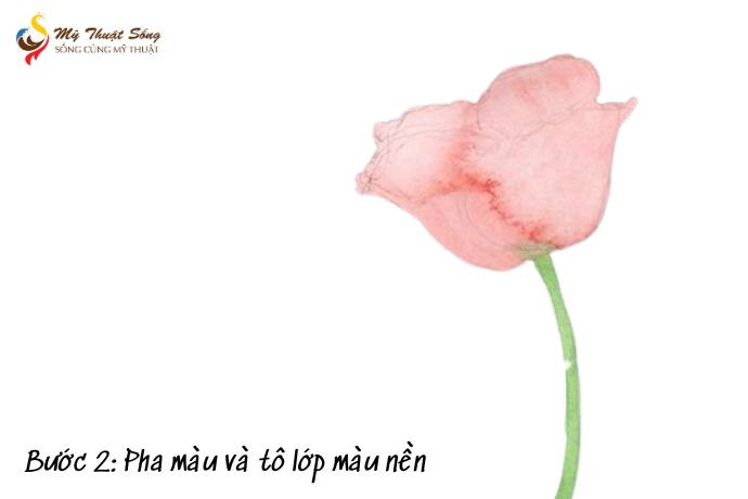 Hướng dẫn vẽ hoa bằng màu nước đơn giản cho người mới bắt đầu