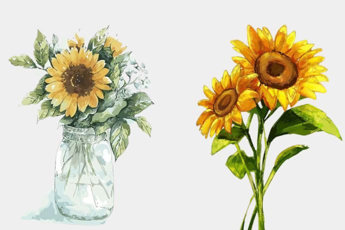 Hướng dẫn vẽ hoa bằng màu nước đơn giản cho người mới bắt đầu