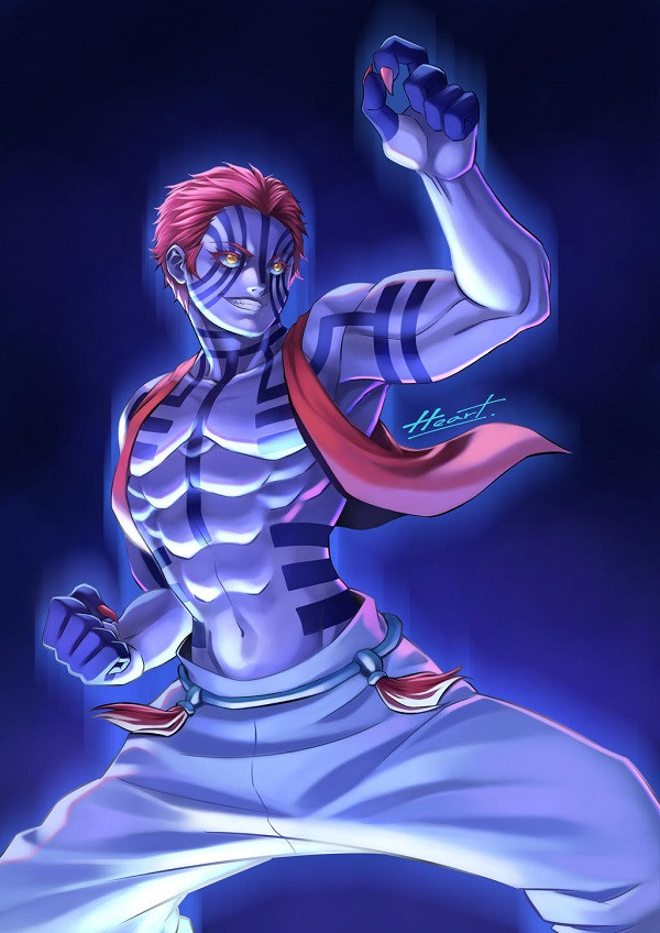 Akaza với tạo hình nhân vật mạnh mẽ và cuốn hút