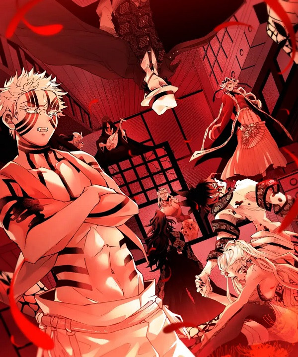 Akaza với visual khắc họa vẻ cô độc của chiến binh