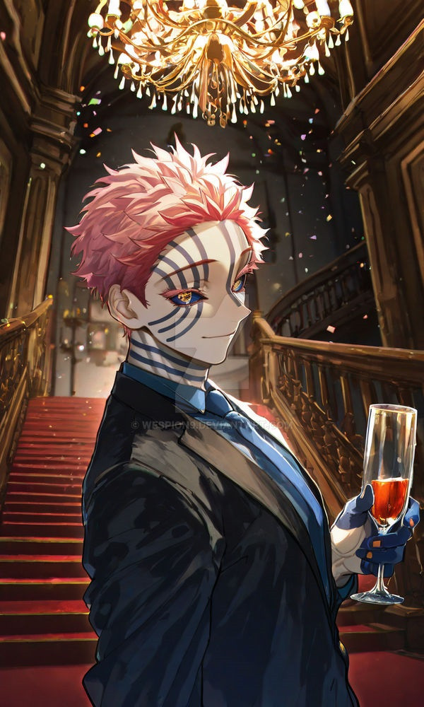 Akaza với visual uy lực của Thượng Huyền Tam