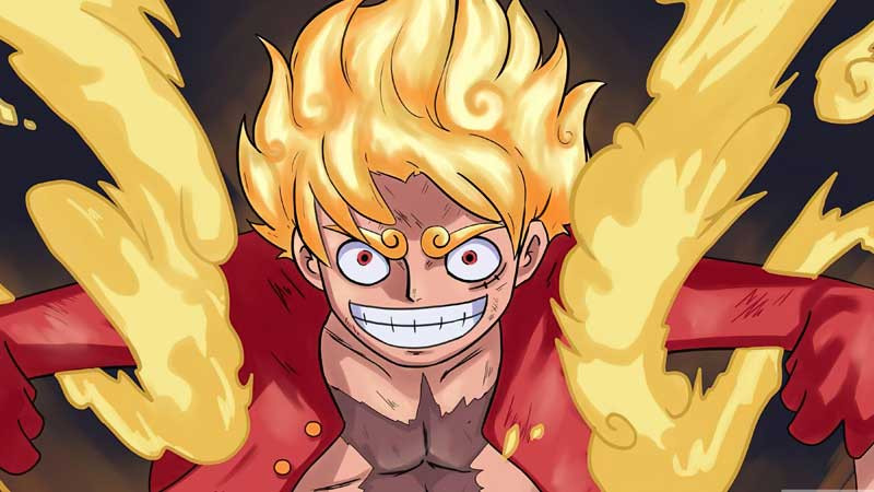 Ảnh 4K Luffy biểu cảm hài hước.