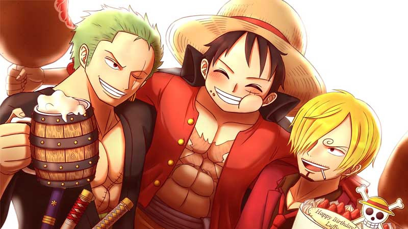 Ảnh 4K Luffy và đầu bếp Sanji.