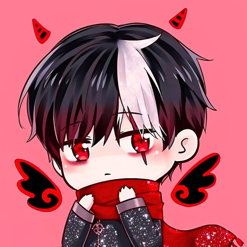 Ảnh anime ác quỷ nam phong cách chibi dễ thương