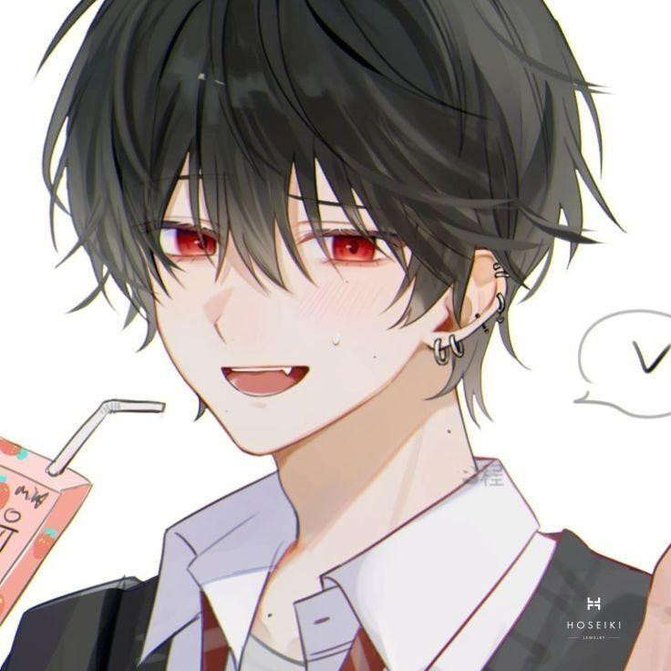 Ảnh anime boy cầm kiếm với ánh mắt quyết tâm