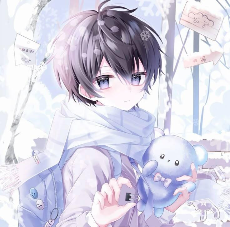 Ảnh anime boy với nụ cười ấm áp