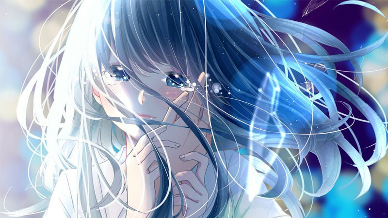 Bộ sưu tập ảnh anime buồn đầy cảm xúc Ảnh anime buồn nam đứng dưới mưa với vẻ mặt suy tư