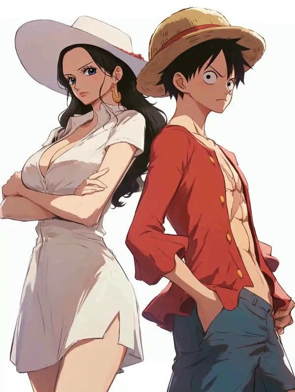 Ảnh anime cặp đôi ngầu với phông nền ấn tượng