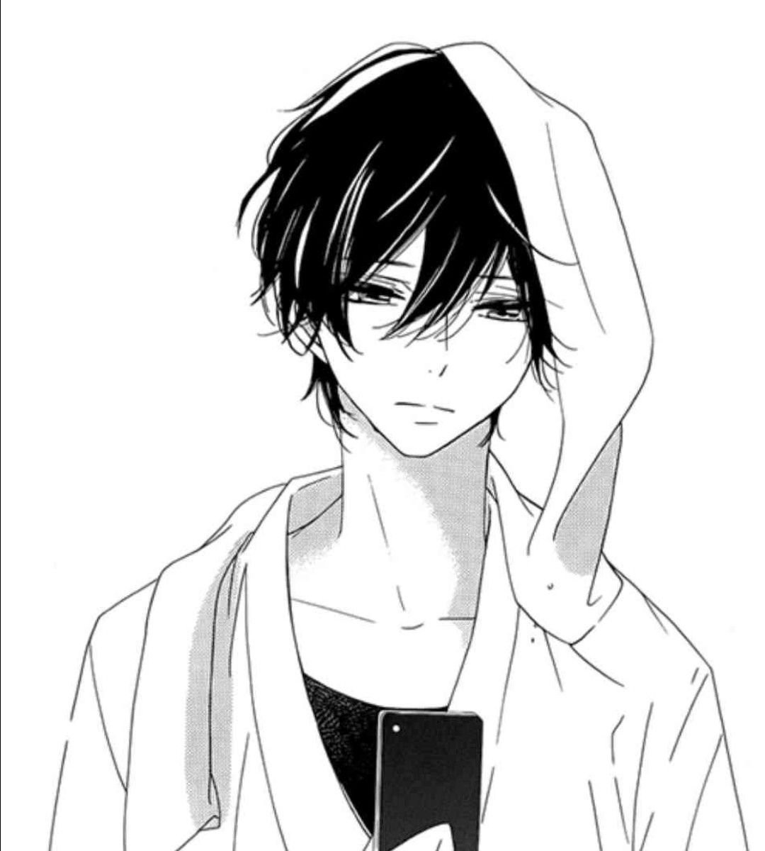 Tuyển Tập Ảnh Anime Đen Trắng Tuyệt Đẹp Ảnh anime nam buồn đen trắng đơn giản