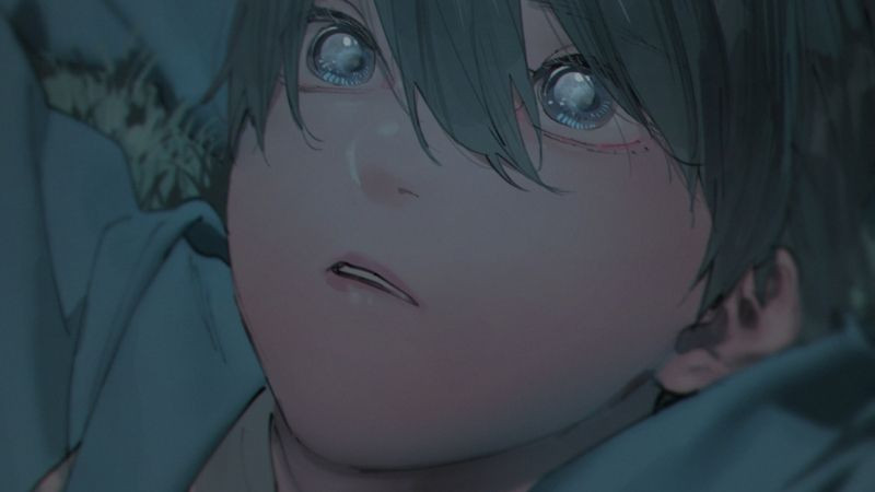 Ảnh anime nam buồn nhìn xuống