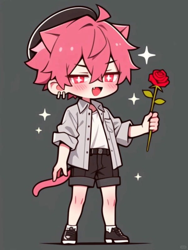 Ảnh anime nam chibi trong bộ vest