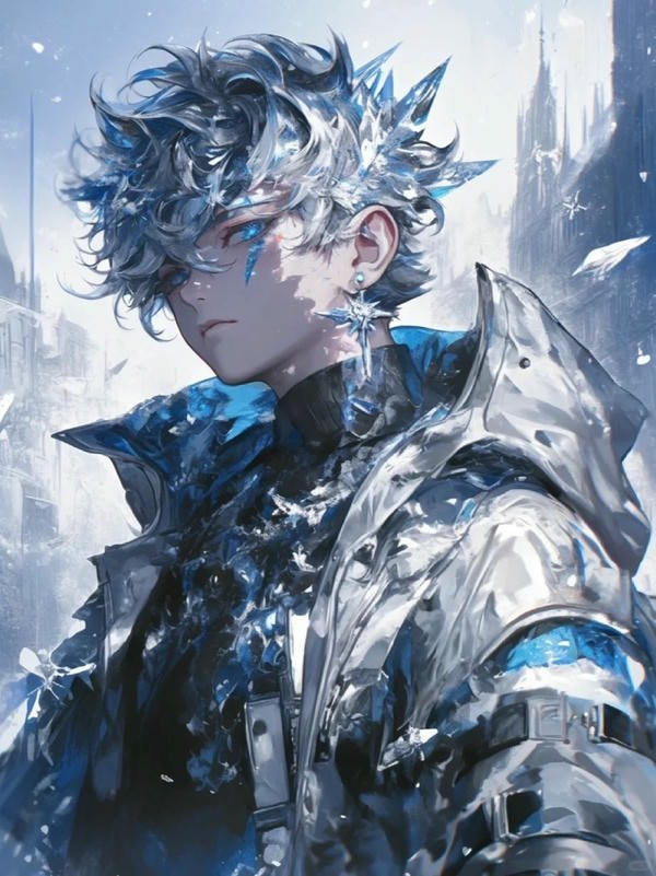 Ảnh anime nam ngầu đứng dựa tường đầy suy tư