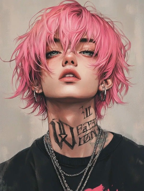 Ảnh anime nam ngầu trong bối cảnh thành phố