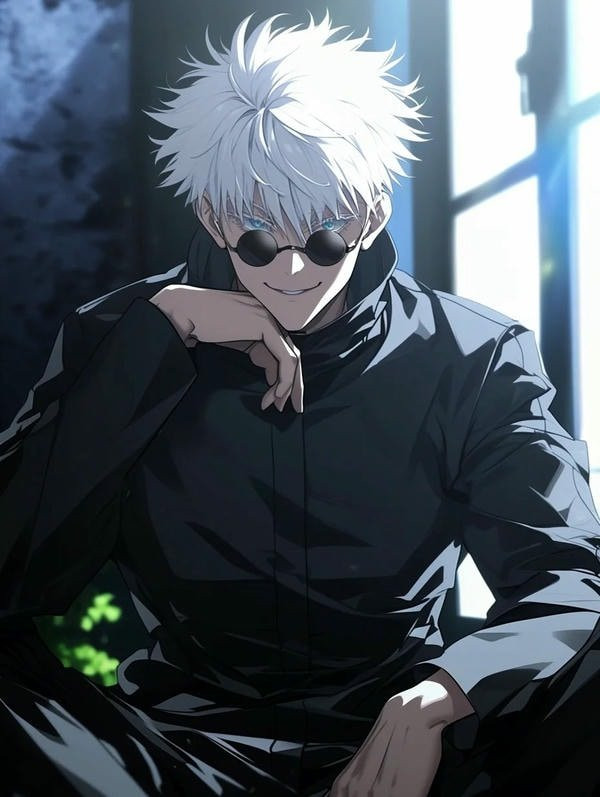 Ảnh anime nam ngầu với mái tóc đen và đôi mắt hút hồn