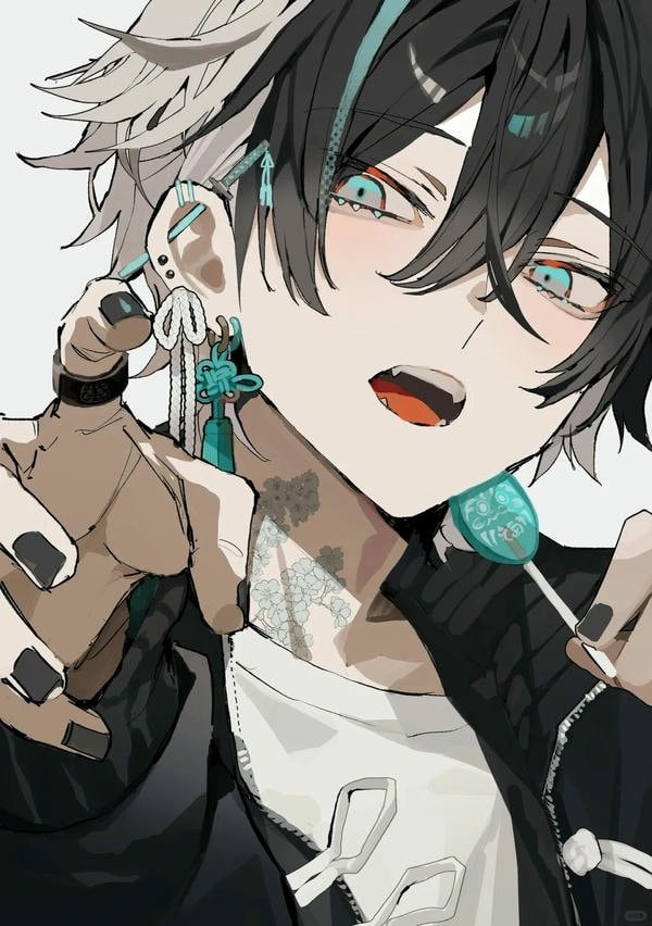 Ảnh anime nam ngầu với phong cách đường phố