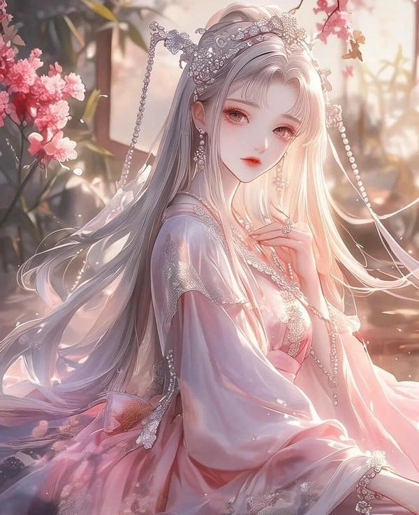 Ảnh anime nữ cổ trang rực rỡ sắc màu