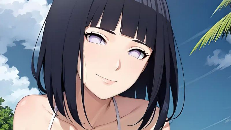 anh anime nu ngau lanh lung cua Hinata Hyuga kien dinh
