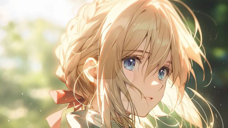 anh anime nu ngau lanh lung cua Violet Evergarden day cam xuc