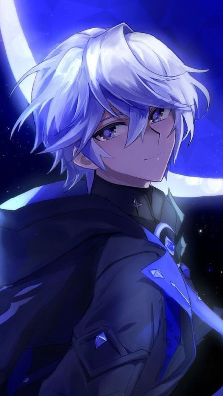 Ảnh avatar nam anime lạnh lùng đứng dưới mưa