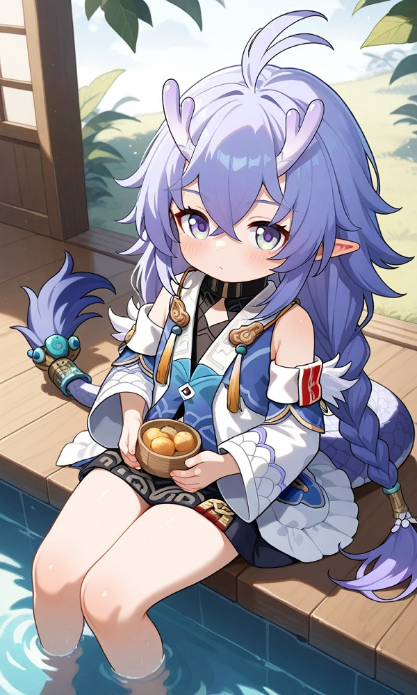 Ảnh Bailu trong bộ trang phục mang đậm phong cách tiên nữ