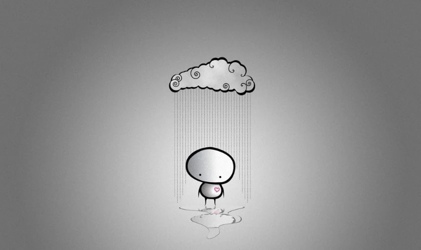 Ảnh bìa Facebook buồn với màu sắc u tối