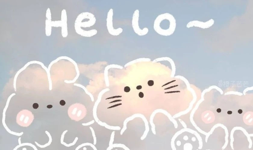 Ảnh bìa Facebook cute hình nhân vật đáng yêu