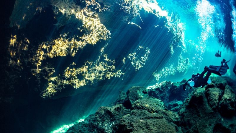 **Ảnh biển** sâu với rạn san hô và cá nhiệt đới