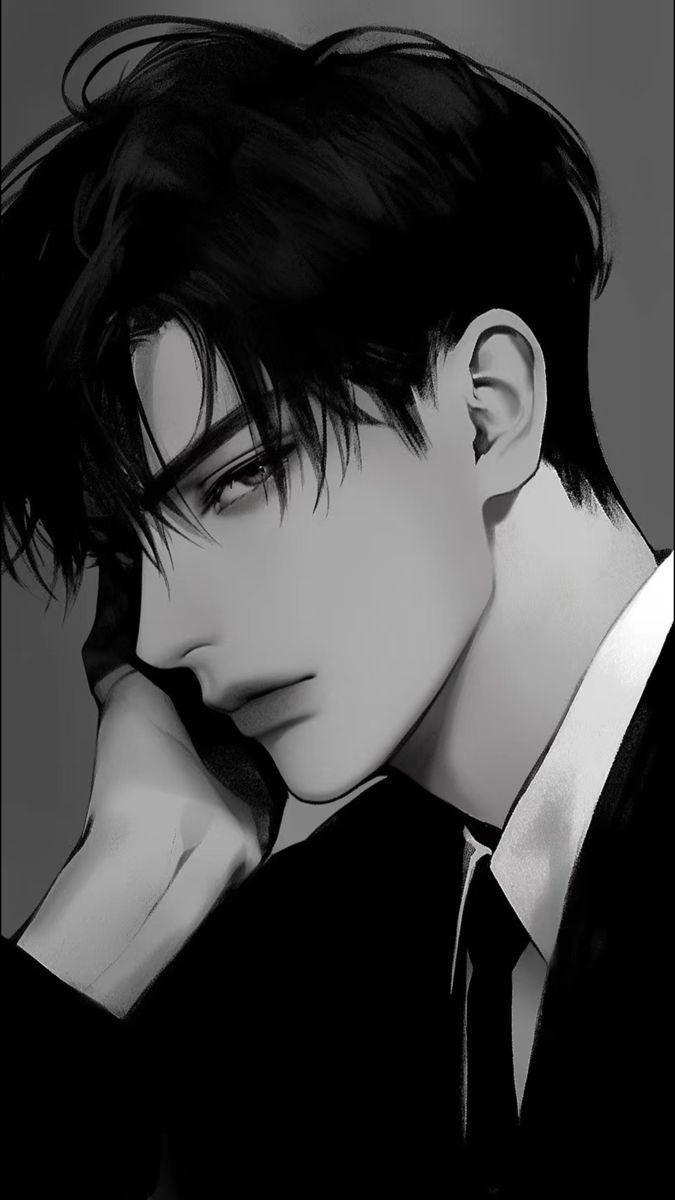 Tuyển Tập Ảnh Anime Đen Trắng Tuyệt Đẹp Ảnh boy anime đen trắng lạnh lùng, quyến rũ