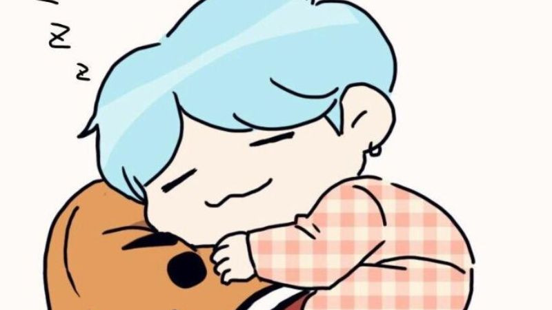 Ảnh BTS anime thể hiện biểu cảm