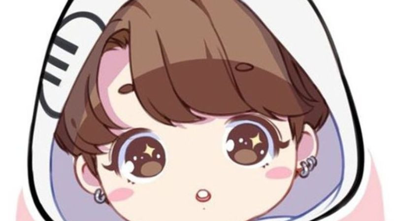 Ảnh BTS anime với màu sắc tươi sáng